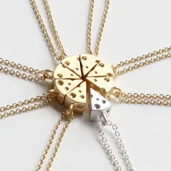 1Pcs Friendship 3D Tiny Cheese Best Friends Necklace BFF Gift Food Modern Minimalist Jewelry
