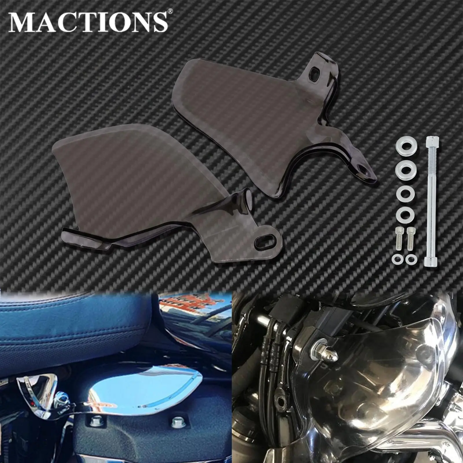 

Motorcycle Saddle Shields Heat Air Deflector Smoke ABS Plastic For Harley Softail Street Bob Slim FLSL Fat Boy Breakout 18-2022