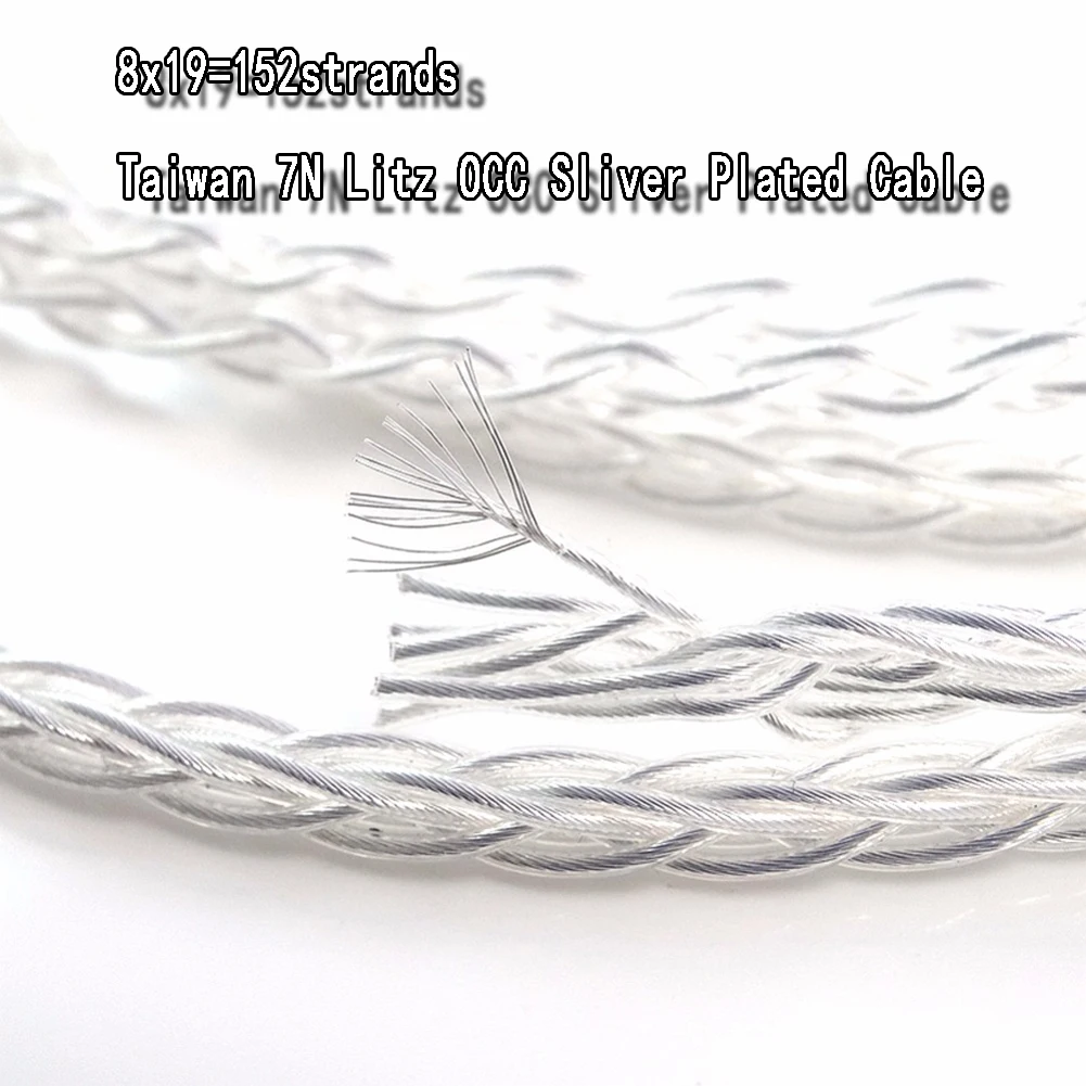 Haldane HIFI SilverComet Cao Cấp Đài Loan 7N Litz Cord OCC Tai Nghe Nhét Tai Thay Thế Cáp Nâng Cấp Cho Tai Nghe Sennheiser HD700 HD Tai Nghe 700 tai Nghe Chụp Tai