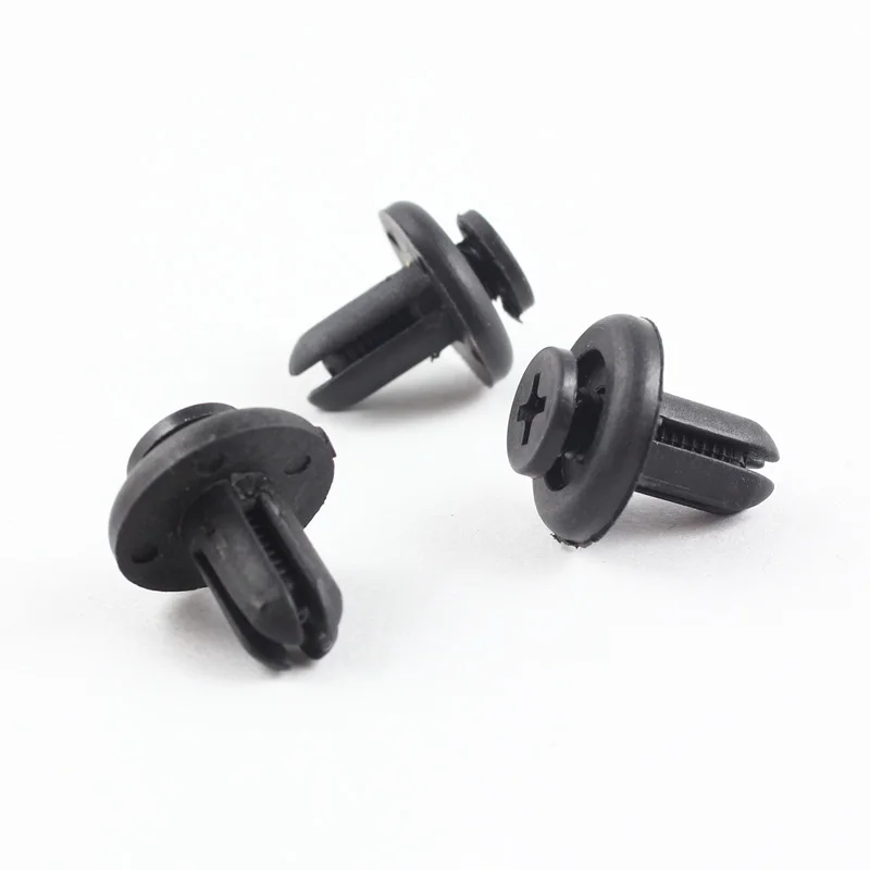 Push in 7mm Hole Plastic Door Screw Expanding Rivet Trim Retainer Fasteners Universal Clips