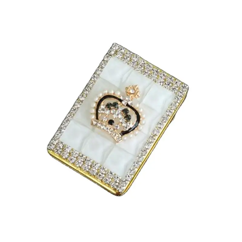 New Creative USB Diamond Inlaid Crystal Rhinestone Ladies Rechargeable Lighter Cigarette Accessories Men And Women Gifts