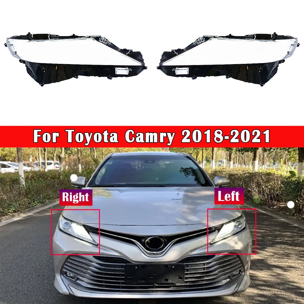 

Car Headlight Cover Lens Glass Shell Front Headlamp Transparent Lampshade Auto Light Lamp For Toyota Camry 2018 2019 2020 2021