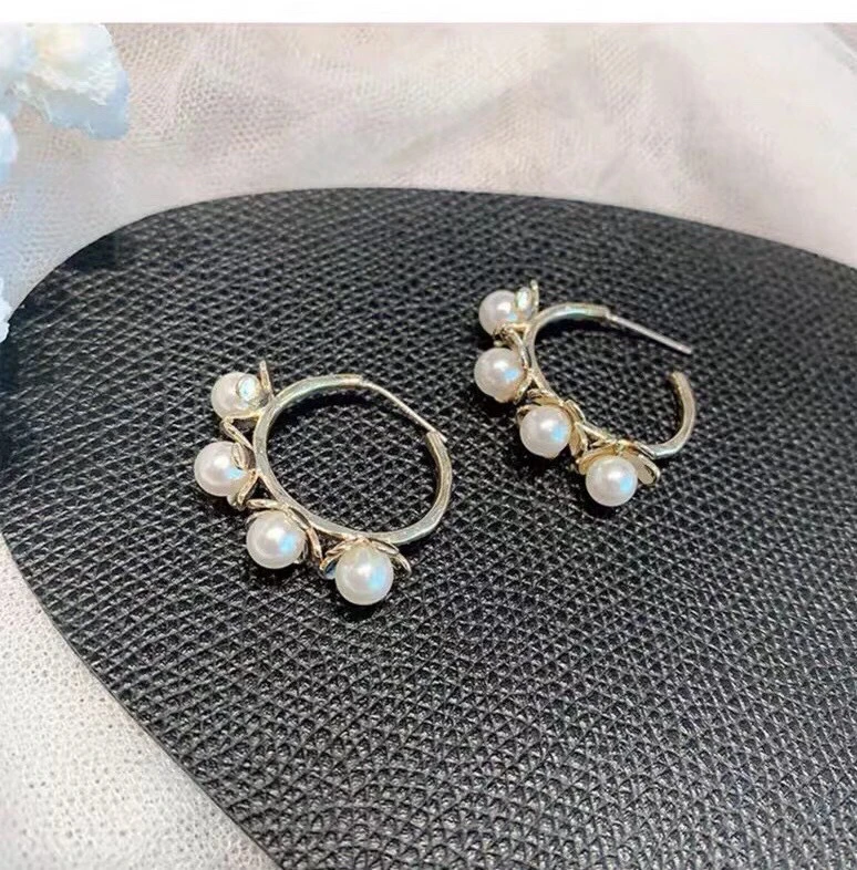 

Flower 925 Sterling Silver Earrings Mountings Findings Base Mountings Jewelry Parts Accessories for Pearls Beads Jade Crystal
