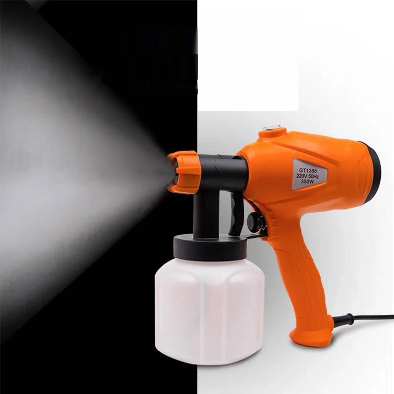 220V 350W Electric Spray Gun Decoration Spray Device Latex Paint Spray Gun Paint Spray Gun Household 800ML 2.5MM