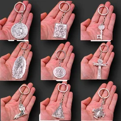 1pcs Retro Religious Keychain, Christian Charms, Catholic Charms, 3D Bible Charms, Virgin Mary Charms, Holy Father Charms, A329