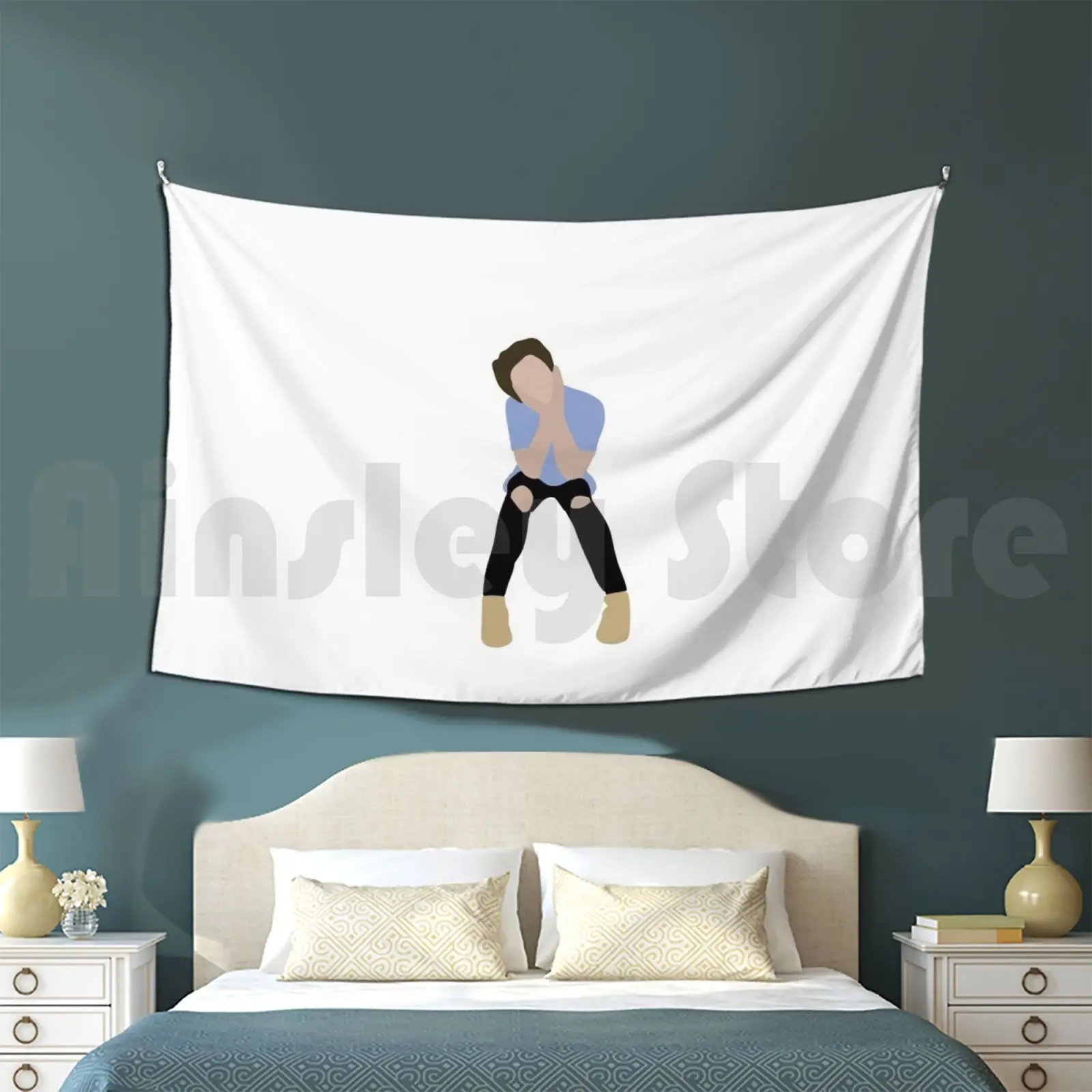 Tapestry Background Wall Hanging Sweet Sweetheart Love Sees It Candy Tender Song Sing