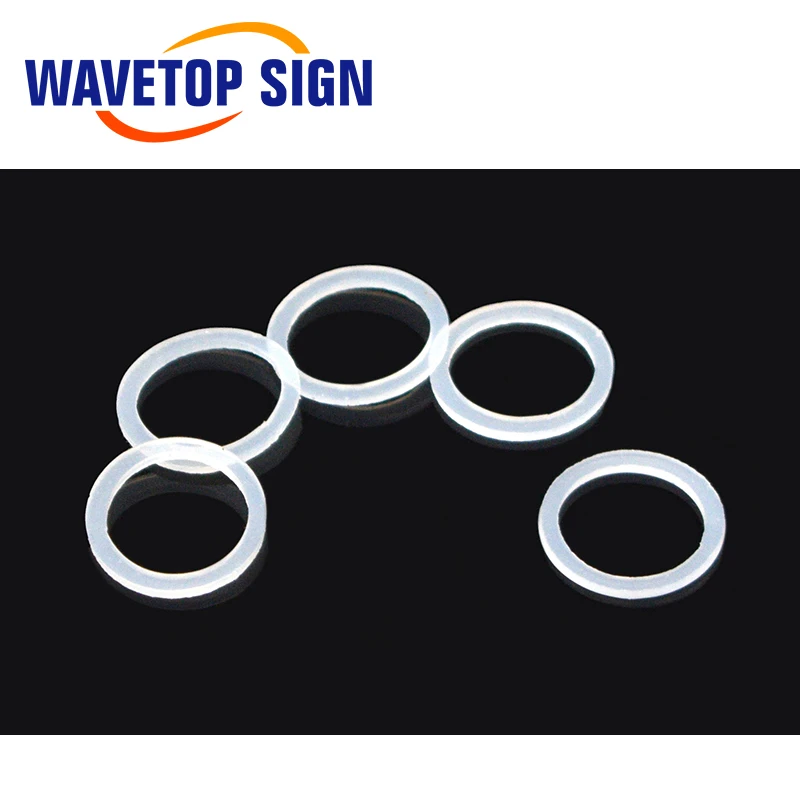 WaveTopSign 5 Pçs/lote Arruela de Silicone 18/19/20/25mm Para Proteger Lente de Foco Laser e Espelho para Máquina de Corte a Laser Co2