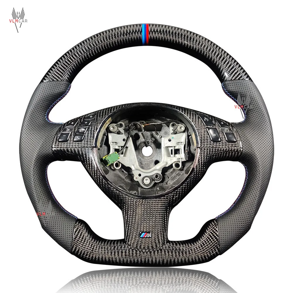 

VLMCAR Carbon Fiber Steering Wheel Compatible For BMW M3 E46 Hand Made LED Performance Private Customization Auto Parts Bodykits