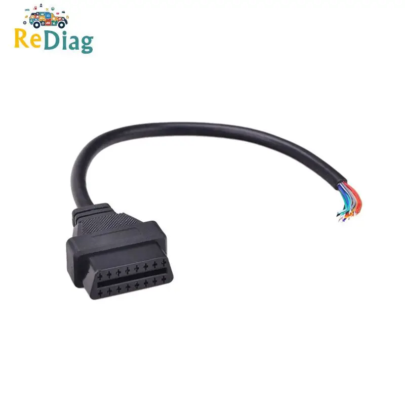 

OBD2 16Pin Female/male Connector to Opening OBD Cable OBDII OBD-ii ODB2 16 Pin OBD 2 Adaptor 30CM/60CM Length Hot Sale