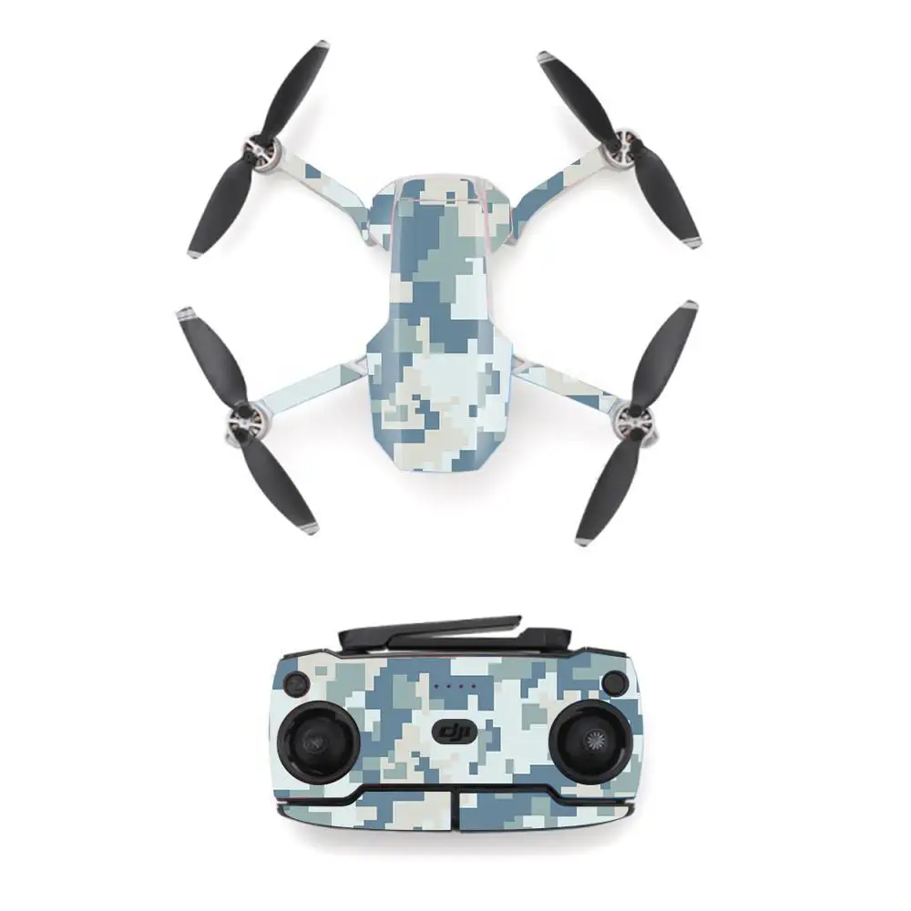 Camouf Style Waterproof skin Sticker for DJI Mavic Mini Drone And Remote Controller Decal Vinyl Skins Cover 9 Styles Available