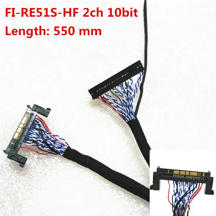 FI-RE51S-HF 2CH 10bit TV LVDS bildschirm linie Auf der rechten seite der netzteil definiert bildschirm linie länge 550mm
