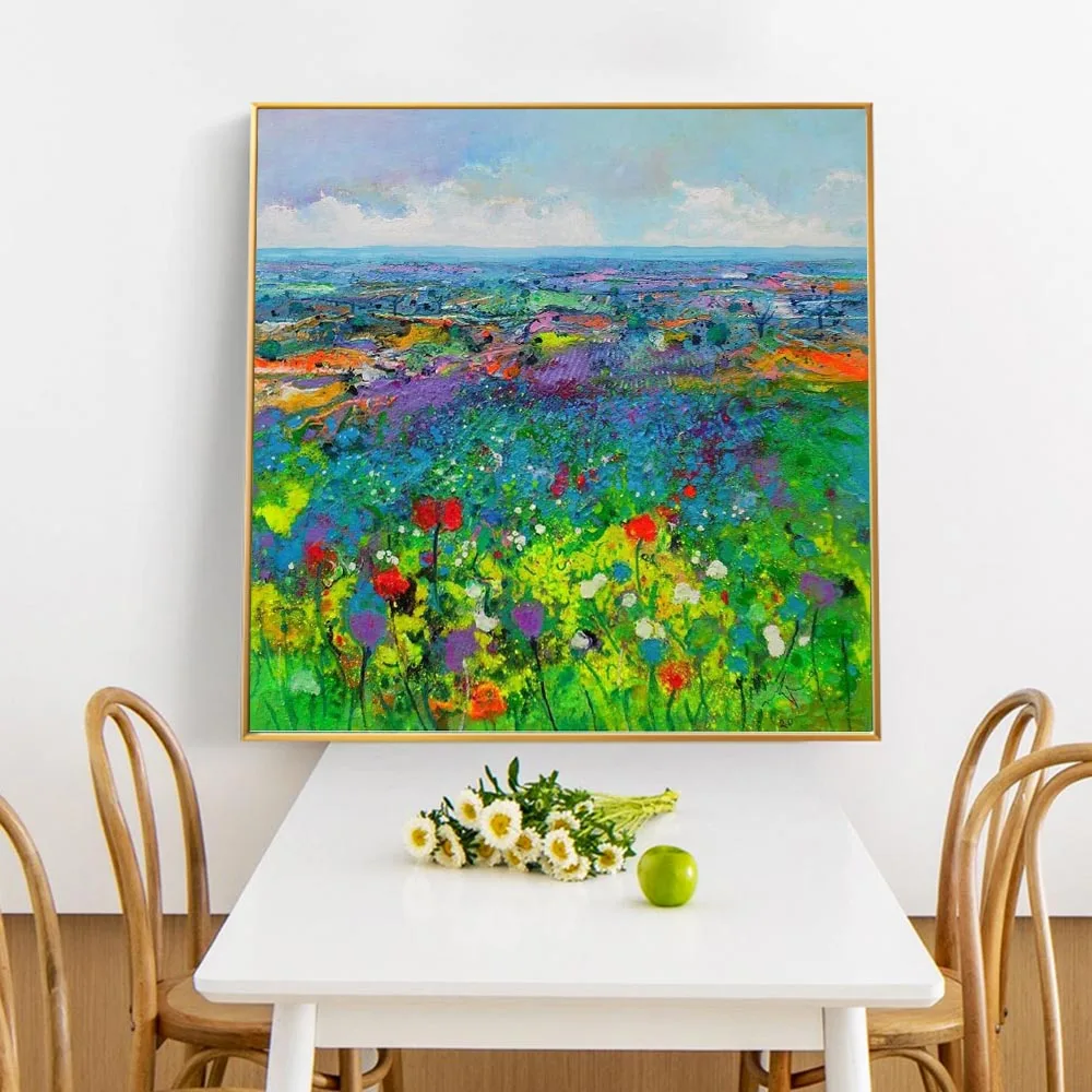 

Oil Painting Print On Canvas Flowers Canvas Paintings Posters And Prints Landscape Wall Art Mural Pictures For Home Decor Gifts