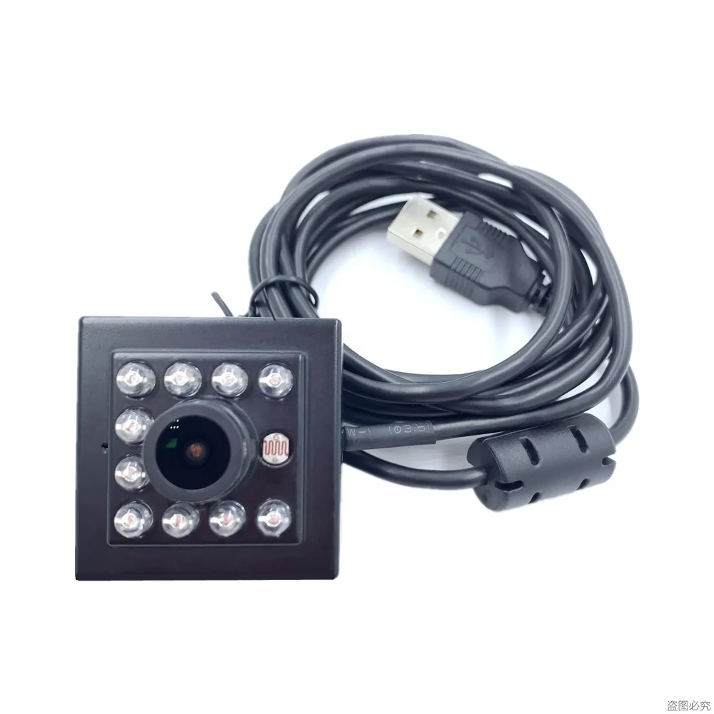 Nigh vision-cámara WDR USB de 2,0 megapíxeles, 2.0MP, IR-Cut, infrarrojo, 1/2, 7 ", CMOS, UVC, 40x40x36mm, 10 uds, ir-leds, lente de 2,1/2,5/2,8/3,6mm