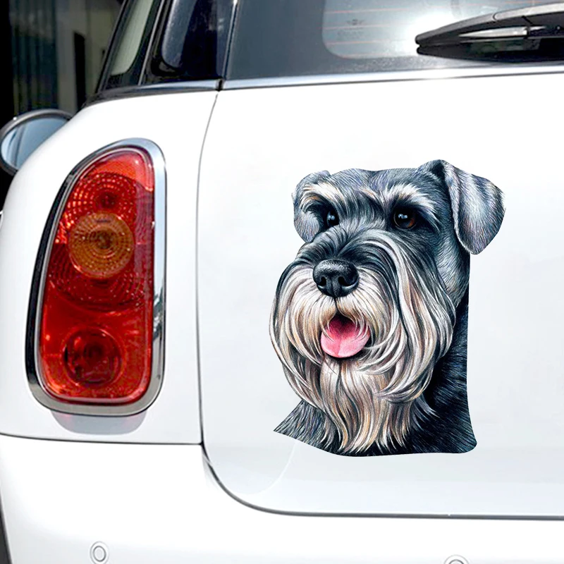 

SCHNAUZER 17CM\20CM Self-adhesive Decal Car Sticker Waterproof Auto Decors on Bumper Rear Window Laptop # S60490