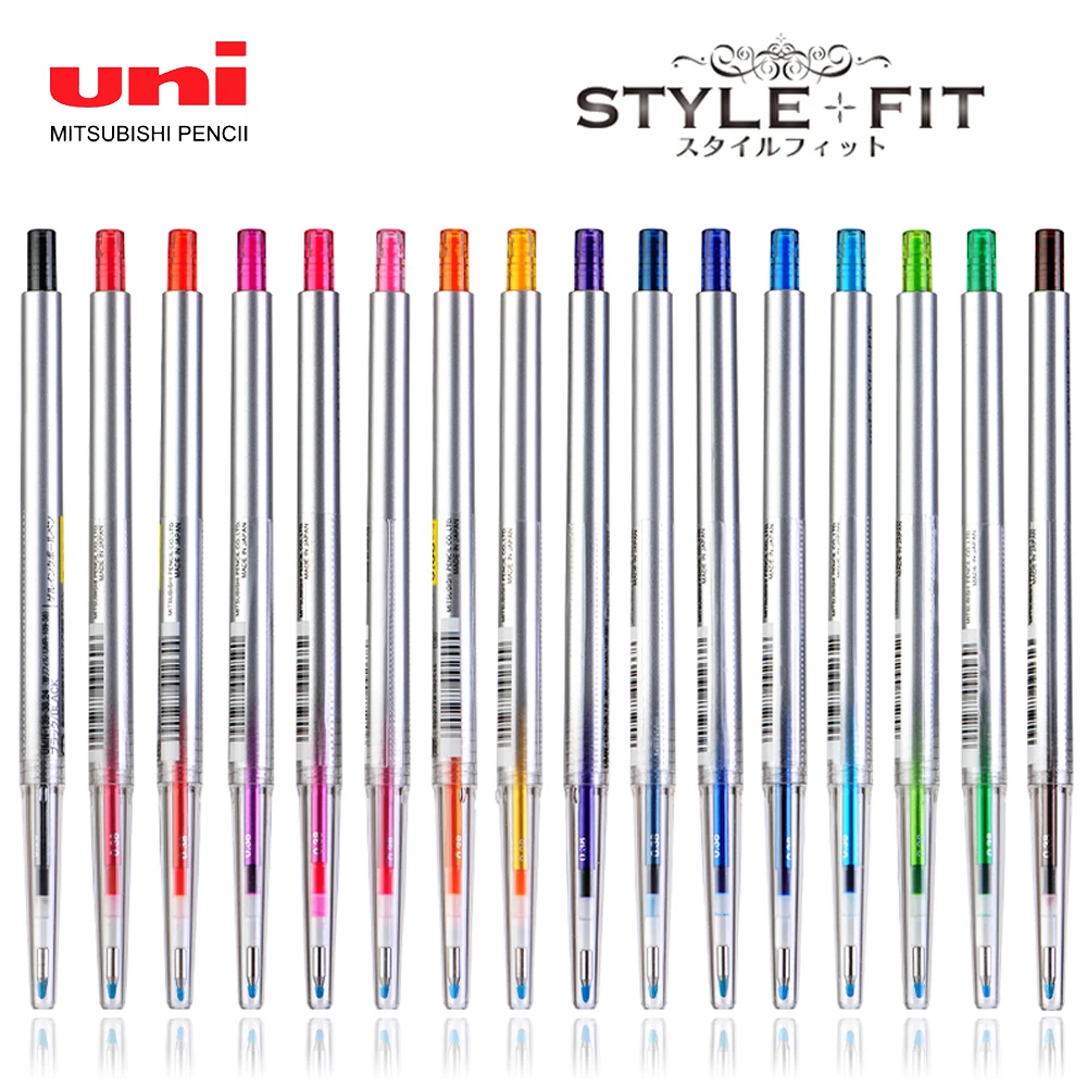 

10pcs UNI STYLE FIT Series Press Gel Pen UMN-139 16-color Water Pen Core 0.28/0.38/0.5mm for Student Notes