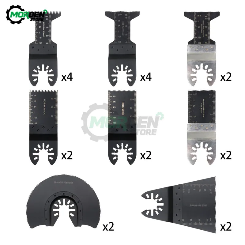 50Pcs Multi-Function Saw Blade Oscillating MultiTool Saw Blades for Renovator Power Wood Cutting Tool Bits Tool Accessories