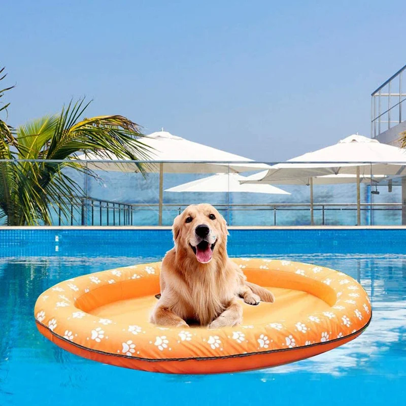 Dog Floating Raft, Garden, Outdoor, Summer Swimming Pool, Water Toys, Rafts for Pet, Dog Supplies, Inflatable Pet Pool Float