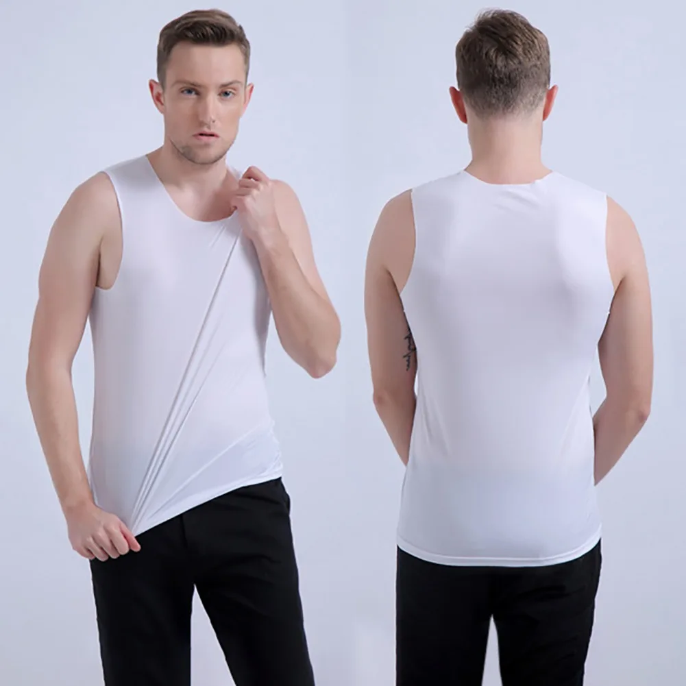 Men Sports Vest Slimming Body Shapewear Compression Corset Vest Shirt Abdomen Tummy Belly Control Slim Waist Cincher Underwear