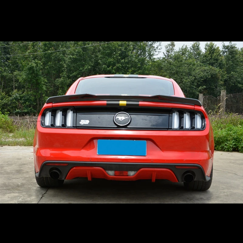 

Ford Mustang ABS rear trunk spoiler wings for ford mustang 2-door 2015+ lip lid spoiler mustang