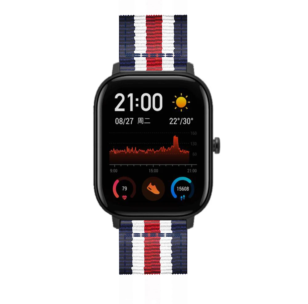 Neues Nylon-Armband für Amazfit Bip Lite Youth 20mm Uhrenarmband Ersatz für Xiaomi Huami Amazfit GTS Bit Band Armband Handgelenkschlaufe – Detail 16