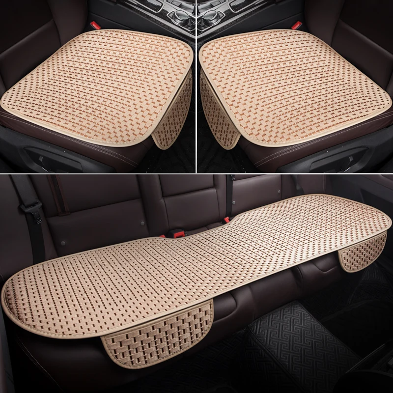 1PCS Ice Silk Seat Cover Cars Interior Automobiles Seats Covers Cushion Universal Protector Seat Mats Auto Pad Accessories