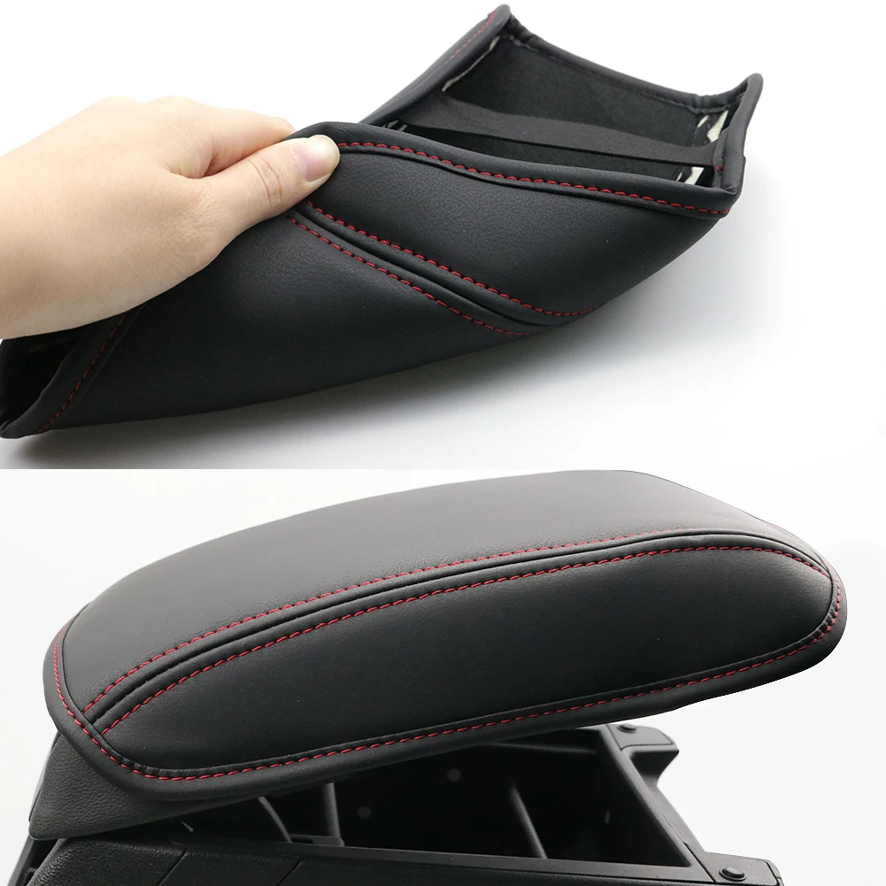 LFOTPP Car Armrest Box Cover für Seat Leon MK3 Leon Cupra 5F 2013-2019 Central Control Armrest Storage Box Pad Auto Interior Seat Leon MK3 Zubehör – Detail 9