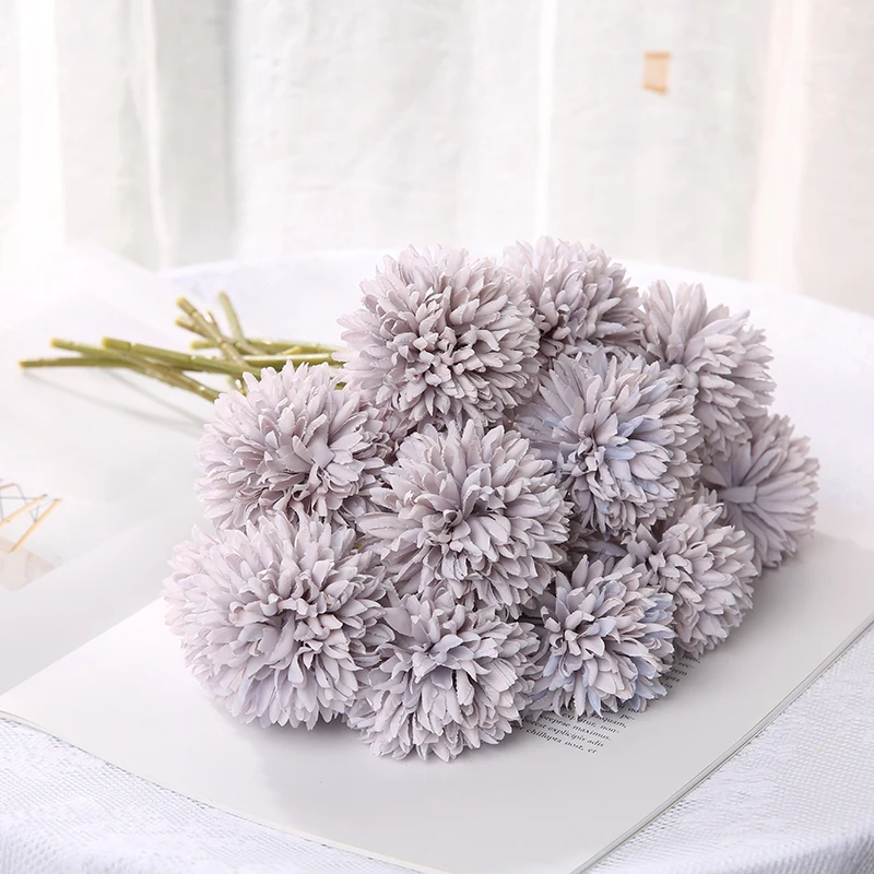 3/5Pcs Hortensien Künstliche Blumen Bouquet Für Home Schlafzimmer Dekor Hochzeit Dekoration Handwerk Vasen Blume Anordnung Zubehör