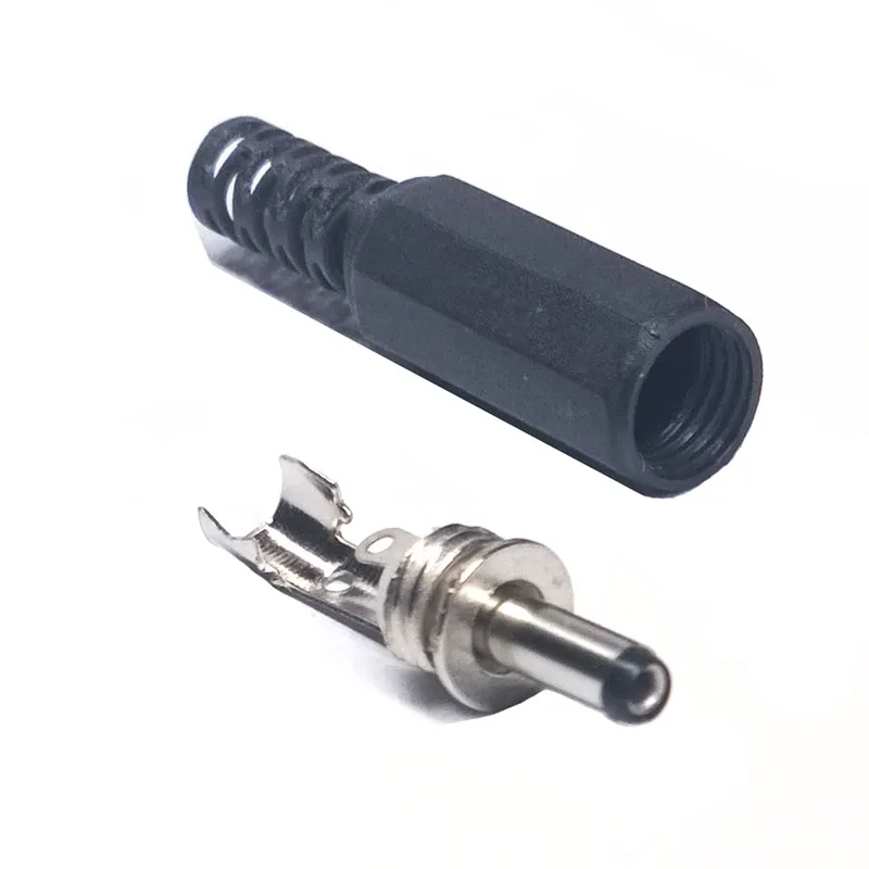 DC002 3.5mm x 1.35mm male DC power plug jack adapter connector plastic adapter 1.35*3.5mm DIY male adapter block