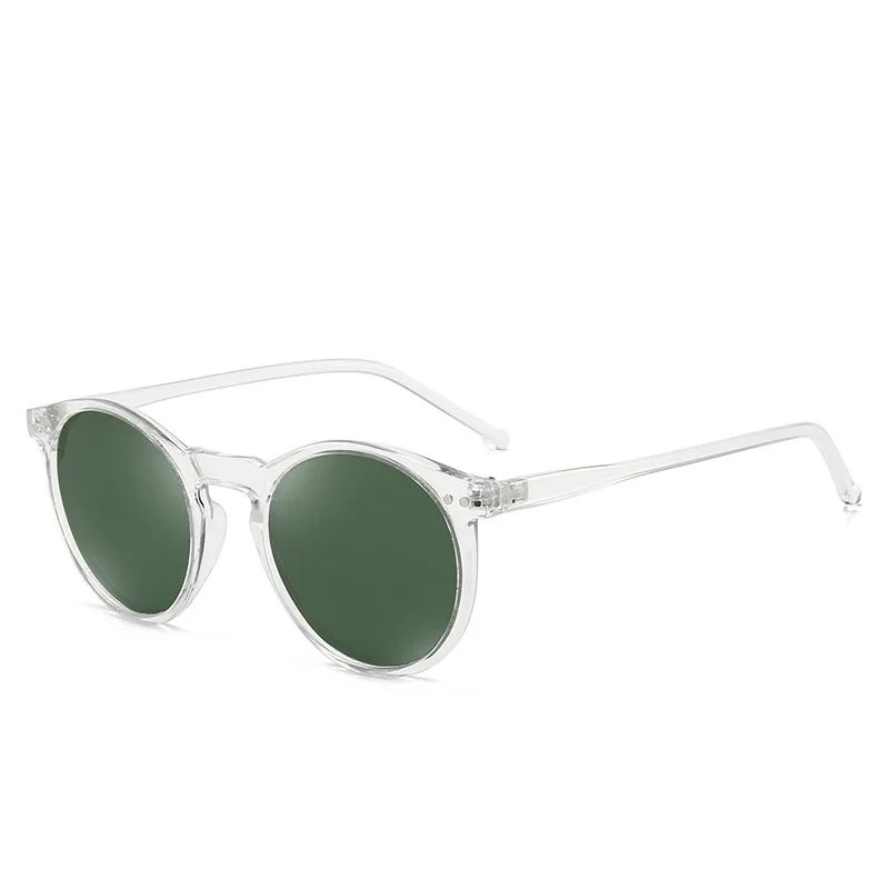 Elbru Vintage Mode Frauen Sonnenbrille Transparent Rahmen Polarisierte Bunte Klare Linse Sonnenbrille Klassische Sonnenschirme Für Männer