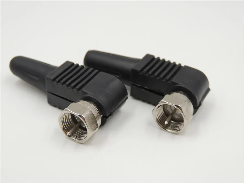 F Type Haakse 90 Graden Male Soldeer Connector