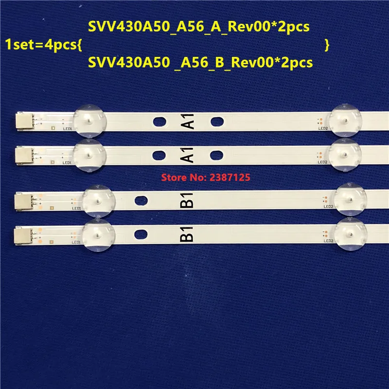 LED Backlight Strip For VESTEL 43 FHD A/B 17DB43H P43d300 LB43007 LUX0143001/01 VES430UNDS-2D-N14 VES430UNDL-2D-N12B TX-43E302B