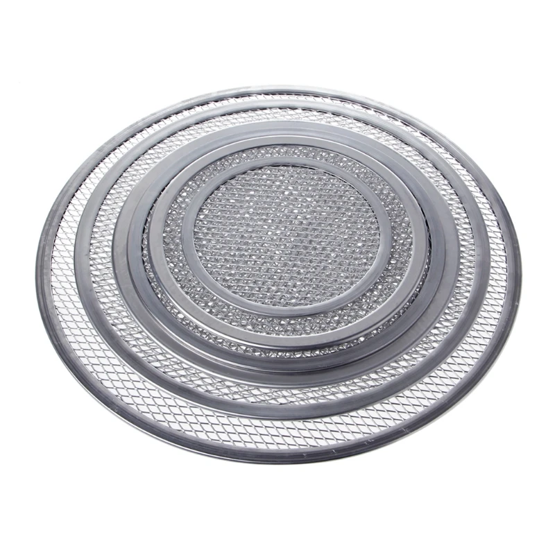 Aluminum Mesh Grill  Pizza Screen Round Baking Tray Net Kitchen Tools Ovens Kit