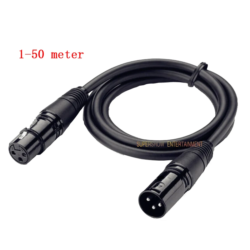 3-pin Connector Signal DMX Cable (1M-50M) DMX512 Stage Lighting Signal Cable LED Par Light Moving Head Light Customization