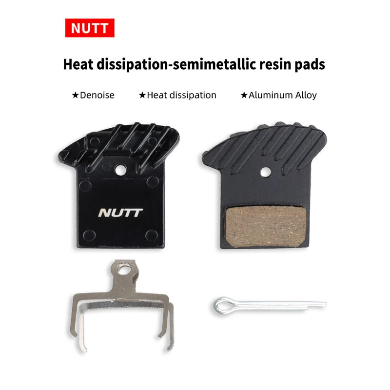 Nutt Bicycle Hydraulic Disc Brake Pad Semi Metal Resin Heat Dissipation Scooter  For Nutt Oil  Avid Bd1 Bd3 E9