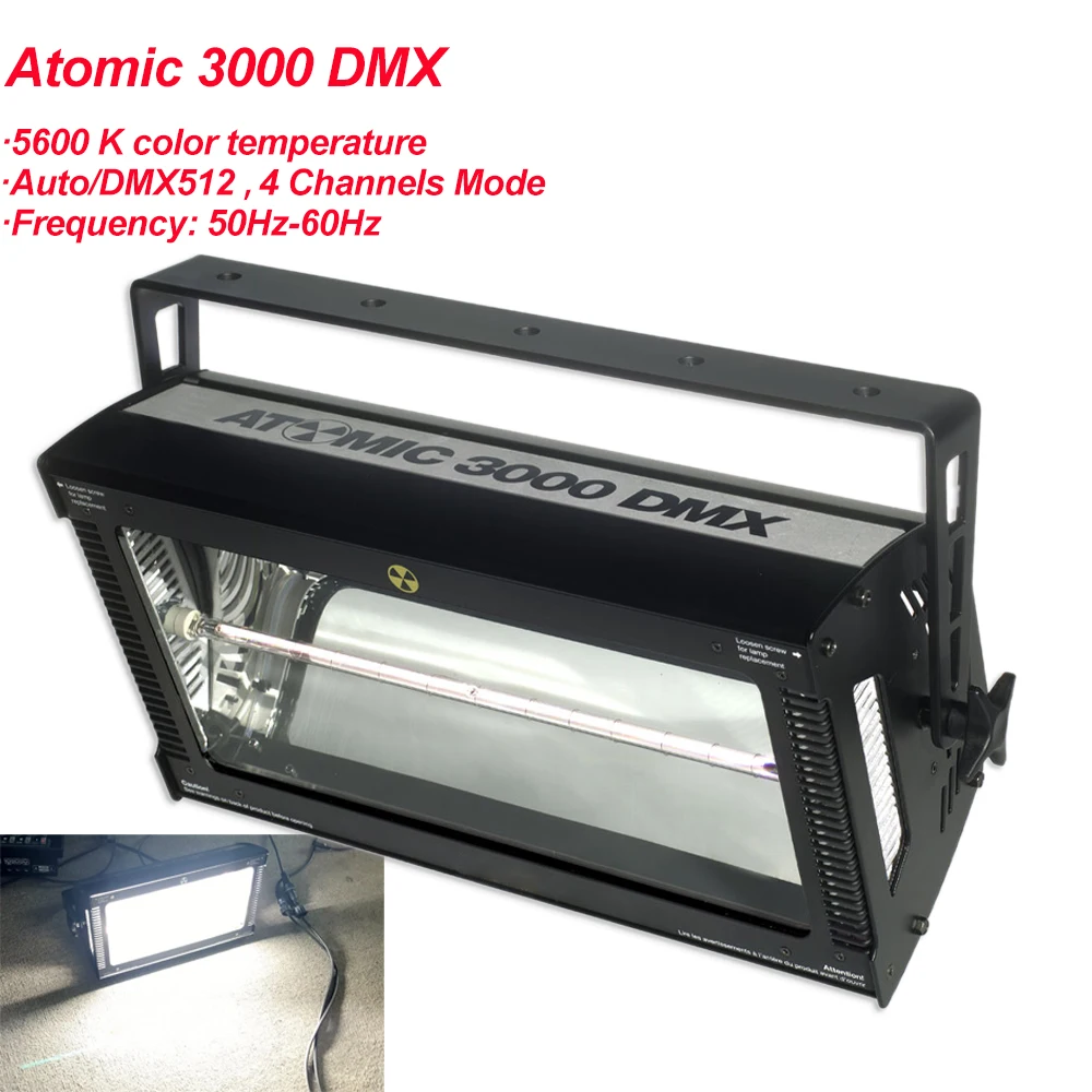 

NEW Martin Atomic 3000 Strobe Light dmx Super bright 3000W DMX Strobe Flash Light COB Led Strobe Lights 3000W White Color