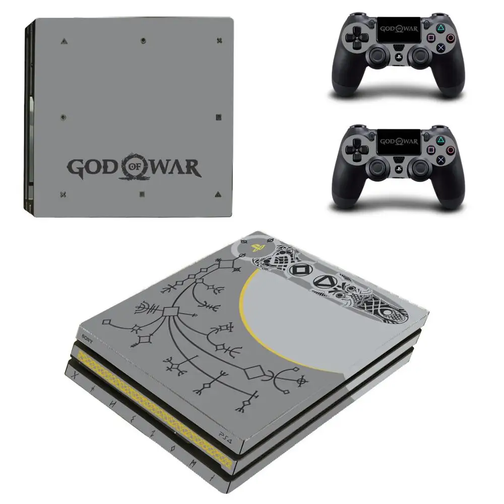 God of War PS4 Pro Stickers Play station 4 Skin Sticker Decal For PlayStation 4 PS4 Pro Console & Controller Skins Vinyl