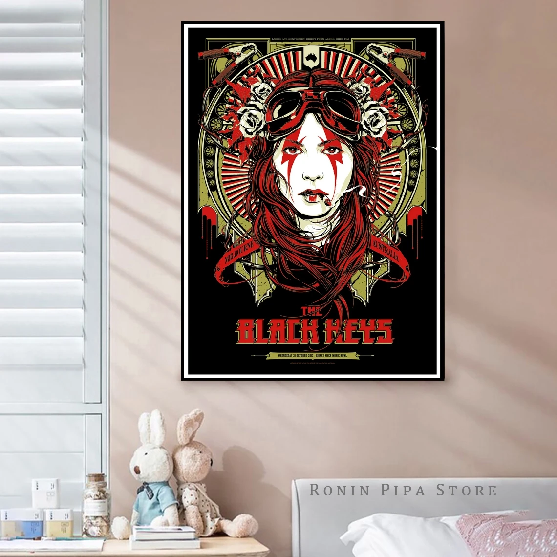 The Black Keys Concert Music Album Poster Art Print Canvas Painting Wall Pictures Living Room Home Decor (No Frame)