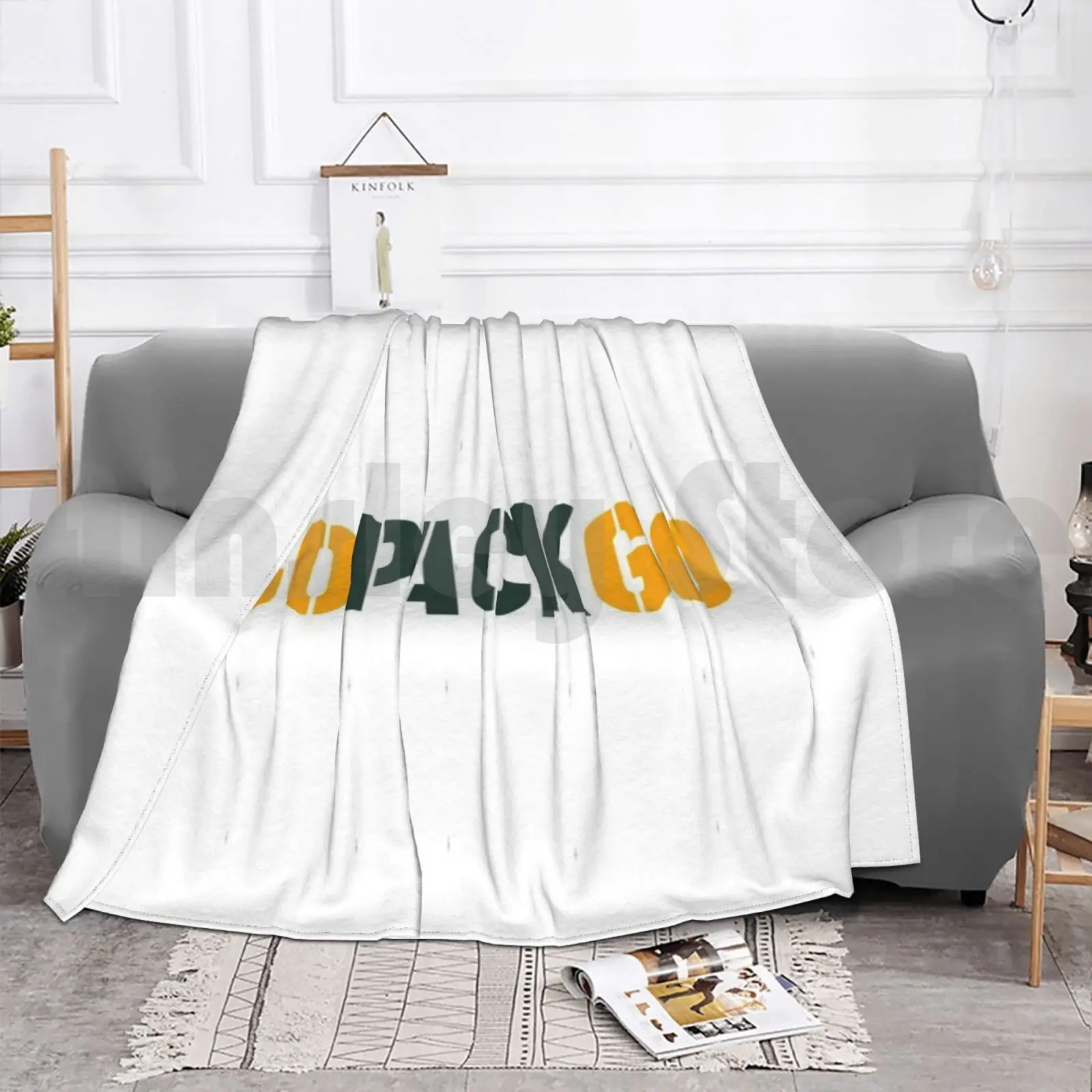 Go Pack Go Blanket Super Soft Warm Light Thin Golang Pack Packers Green Bay Football Lambeau Field