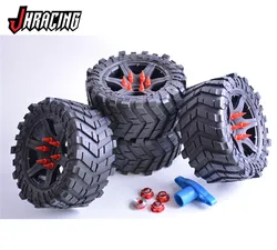 1,5 traxxas X-MAXX用のアダプター、ナット、ツールを備えたMadmaxワイドで厚手のオフロードホイールセット