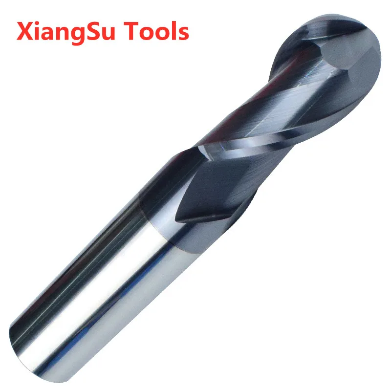 R7-R8-R9-R10mm 2Flutes Ball Nose End Mill CNC Milling Cutter Hrc45 Alloy Tungsten Steel Milling Machine Tools For Steel