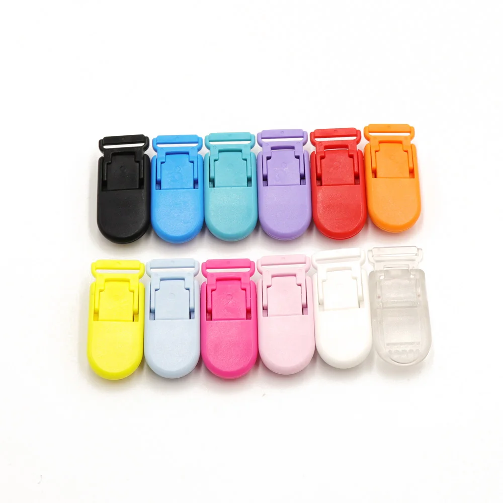 TYRY.HU 10Pcs/set Plastic Baby Pacifier Clips Holder Soother Pacifier Infant Dummy Clips Accessories For Pacifier Clip Diy