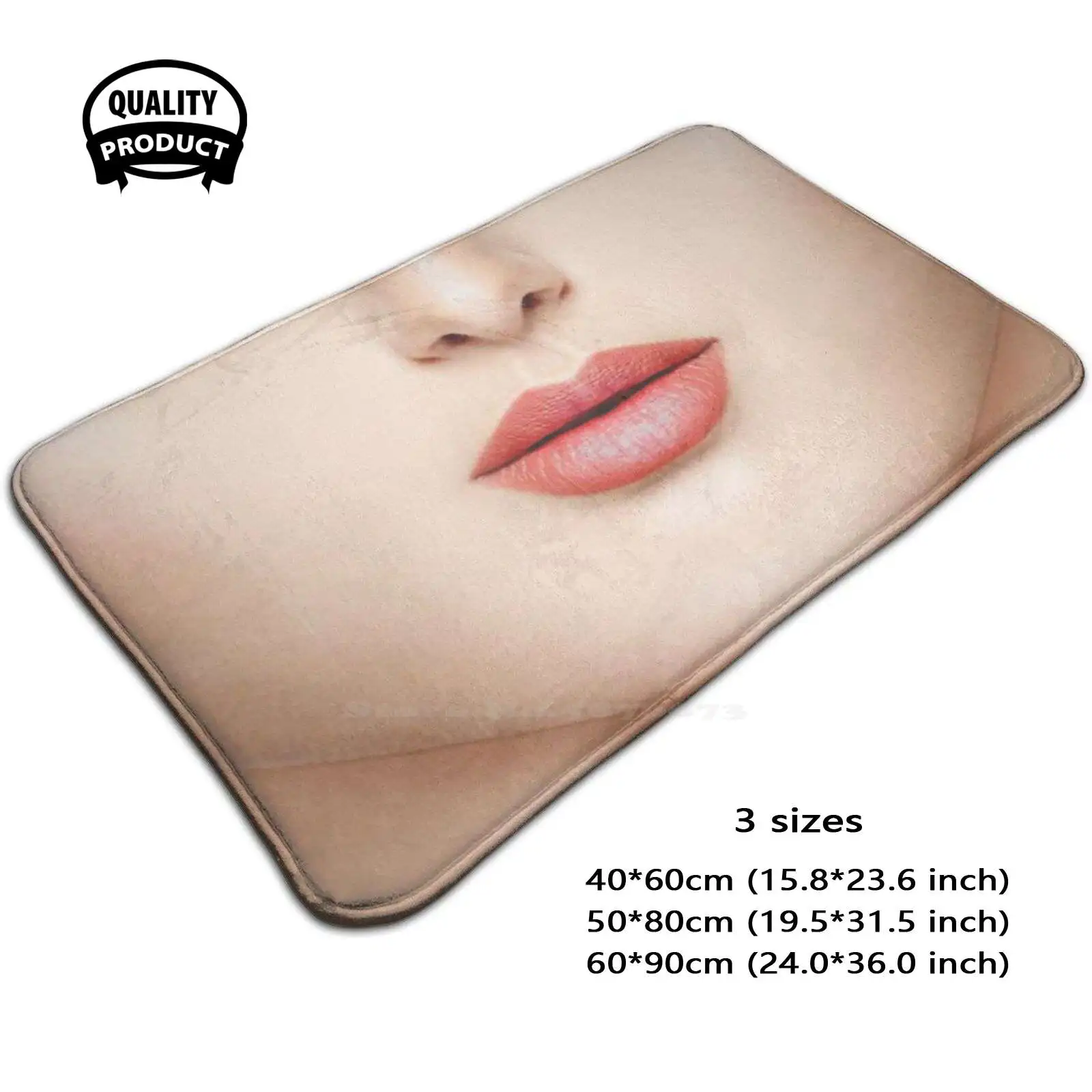 Womans Face Soft Cushion Home Carpet Door Mat Car Rug 19 1984 Stay At Home Quarantine Epidemic Face Womens Comedy Amusing