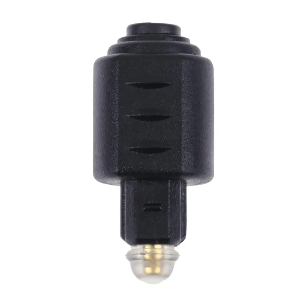 Macho ótico de toslink a mini 3.5mm toslink adaptador de áudio fêmea conector adaptador de fibra óptica