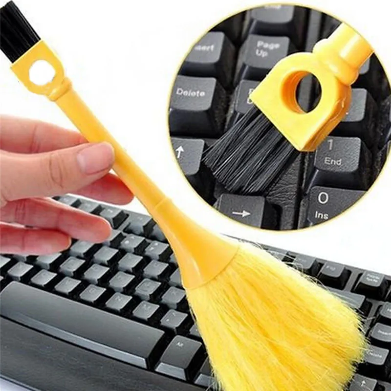 1 pcs Home Computer Keyboard Car Dashboard Duster Broom Cleaning Brush Auto Dashboard Stofdoek Bezem Borstel PP