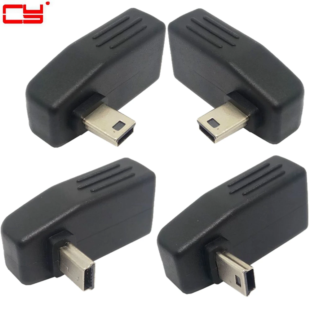 013 Mini USB 5Pin Male to USB Female Angle Converter Connector data Sync OTG Adapter for Car MP3 MP4 Tablets Phones U-Disk
