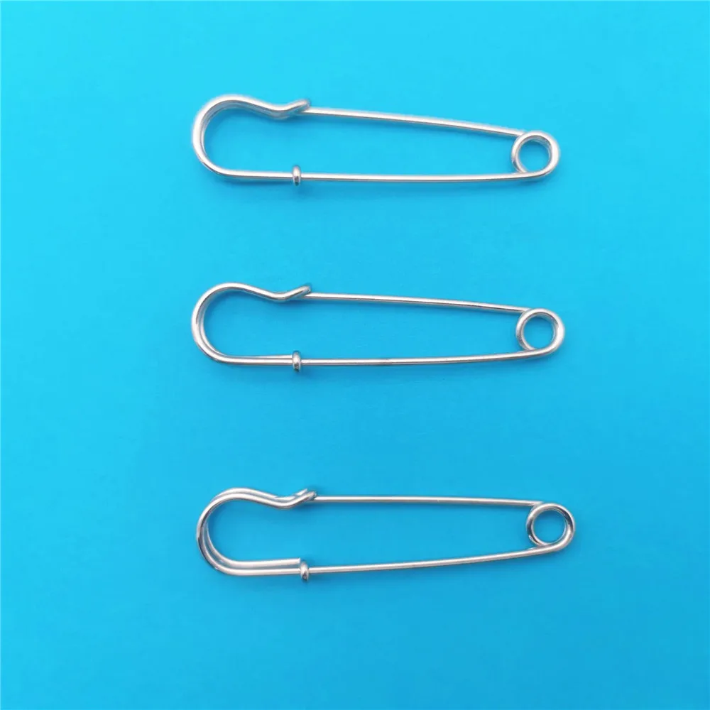 

500PCS 60MM Silver Color Metal Safety Pins for Jewelry Crafts DIY Sewing Tools Accessory Apparel Accessories Pins