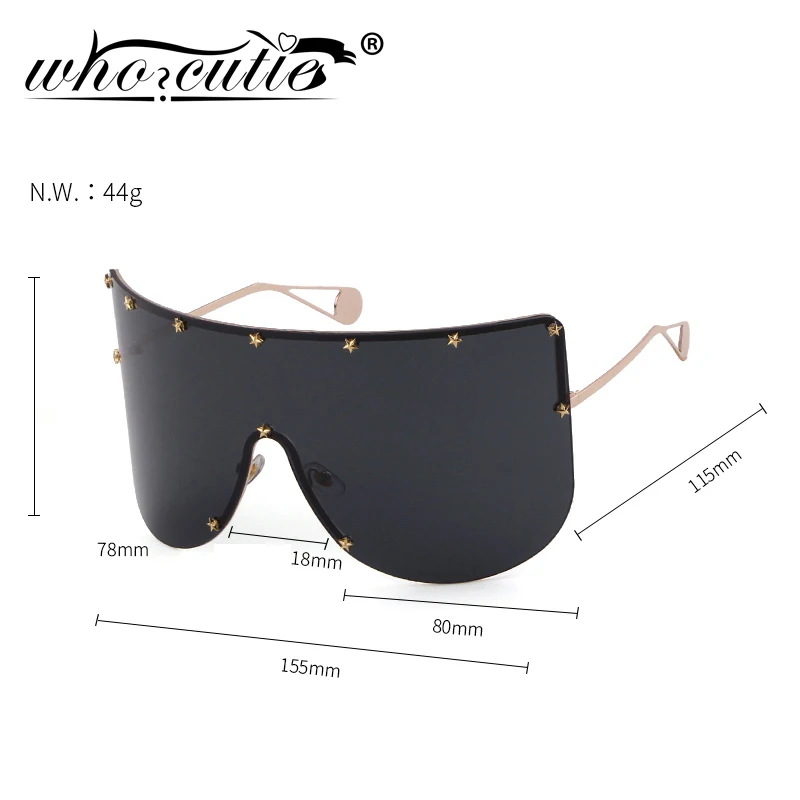 Women Oversized Goggles Sunglasses 2025 Brand Designer Female Mirror Coating Visor Mask Sun Glasses One Piece Shield Shades S008