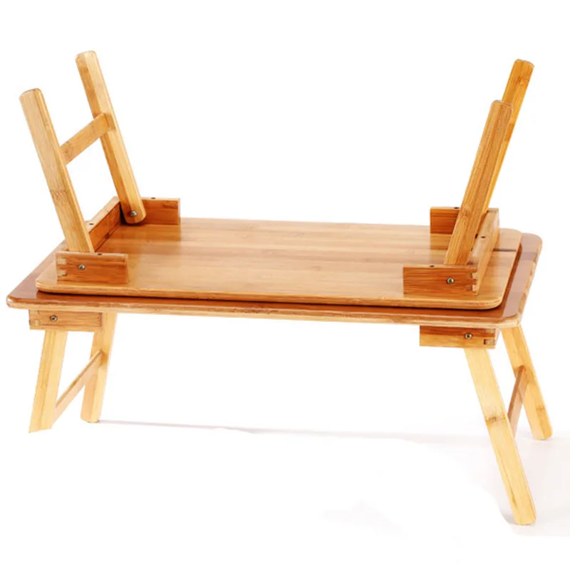 Pieghevole Portatile Del Computer Di Bambù Del Basamento Del Computer Portatile Scrivania Notebook Scrivania Del Computer Portatile Tavolo Per Bed Divano Vassoio Da Letto Studiano Tavoli