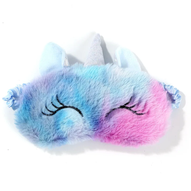 Cartoon Eenhoorn Partij Anime Slaapmasker Kindercadeau Leuke Blinddoeken Reizen Slaap Oogband Schaduw Rust Ooglapje