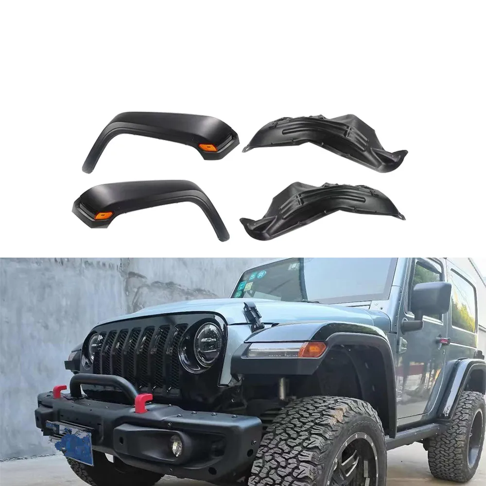 

JL style front fender flares for jeep for wrangler jk with inner fender Lantsun